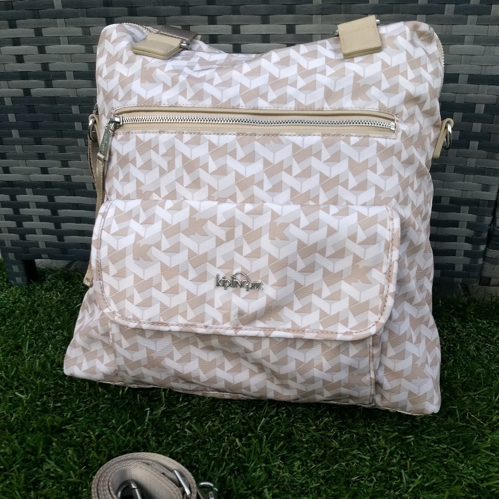 Kipling Computer Bag Cream/Tan